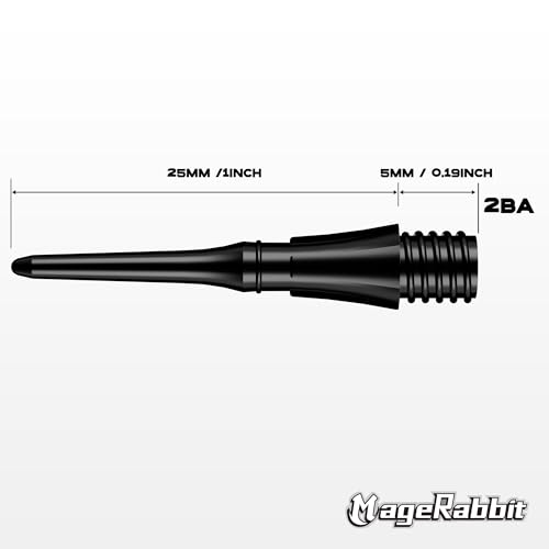 2BA Thread Plastic Tip Dart Points 100 Pcs, Professional Soft Tip Dart Point,Darts Accessories,Plastic Dart Tips (100)
