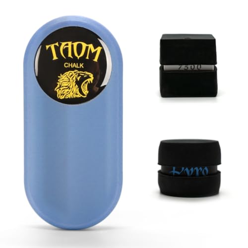 TAOM Magnetic Chalk Holder Belt Clip for Round and Square,Portable Pool Cue Chalk Holder with Silicone Clip,Silent Chalk Holder Pool Billiards,Chalk Case Pool Table Accessories - color: A-Macaron Blue