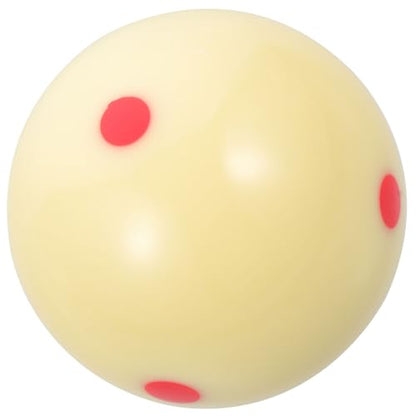 FOMIYES Professional Cue Ball with Marked Dot Pattern, Resin Pool Ball Billiard Training Accessory for American Billiards Practice and Skill Improvement