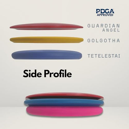 True Par 3 Disc Golf Set | Disc Golf Putter, Midrange, and Distance Driver | Beginner Friendly Disc Golf Set for New to Advanced Players | Colors Will Vary | 170-181g