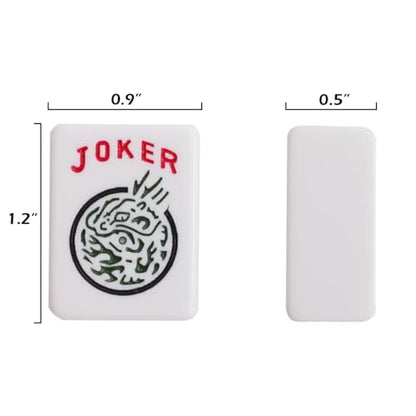 ZGME American Mahjong Set,166 Premium White Tiles with Soft Bag and Accessories,4 All-in-One Mahjong Racks with Pushers,Complete Western Mah Jongg,Mah-Jongg,Ma Jong Set - color: Blue
