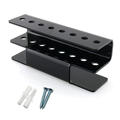 Acrylic Dart Holder Wall Mount Indoor Rack 17x4.5x7.3cm Black