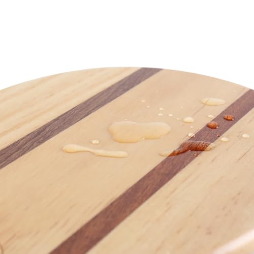 HOLYKING Wooden Beach Striped Paddle Game Sets, Tennis Racket Outdoor Sport Games
