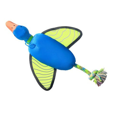 Duck Dragonfly Oxford Launching Flying Dog Toy with Rope Slingshot Chase Fetch Training Interactive Dog Toy Outdoor Interactive Toys for Pets (Duck) - color: Duck