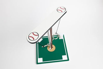 Noble Heritage Baseball T Hook & Ring Toss Game – Made in USA | Family Game Night, Baseball Fans, Backyard BBQs, Sports Parties | Easy Setup & Storage | Durable & Eco-Friendly | Great Gift Idea
