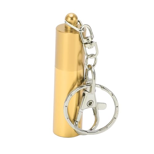 Billiard Cue Tip Tool with Keychain – Billiard Pool Snooker Stick Shaper Cue Tip Pick Pricking Pin Grinding Repair Tool for Snooker Pool Cue Tips - color: Gold