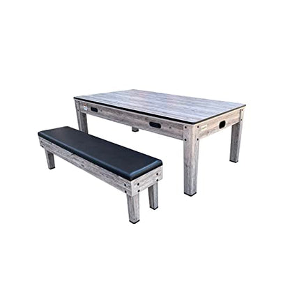 Luxor 7.5-Foot 4-in-1 Multi-Game Swivel Pool Table - Billiards/Pool, Ping Pong, Hockey & Dining