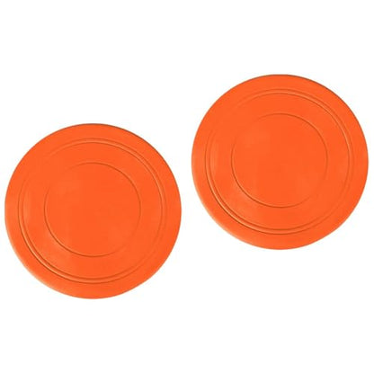 2 Pack of Kids Flying Discs for Interactive Games in Gardens and Parks - color: Orange