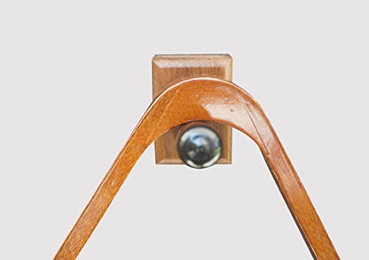 Standard Pool and Billiards Rack Wall Mount (Made In The USA) (Walnut) - color: Walnut