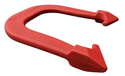 Challenger Professional Pitching Horseshoes- Made in The USA - color: Red & Blue- Complete Game Set (4 Horseshoes, 2 stakes & rule book)