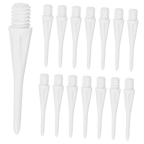 BESPORTBLE Soft Head Game Soft Tip Points Soft Tip Flights Fin Target Throw Soft Tip Scoreboard Tungsten Flechettes - color: White