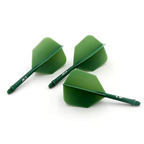 CUESOUL ROST Integrated Dart Shaft and Dart Flight Standard/Slim/Diamond/Big Wing/Tear/Diamond - color: 28mm-Big Wing Shape-Green
