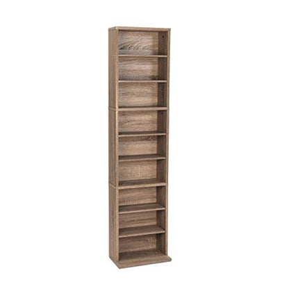 Atlantic Herrin Adjustable Media Cabinet 261 Weathered Oak PN74736269 - color: Weathered Oak