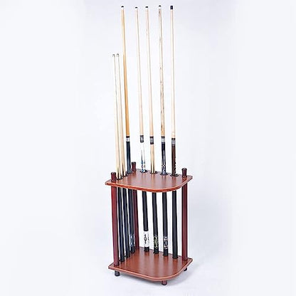 7 Holes Billiard Cue Holder,Freestanding Pool Cue Rack Floor Stand -Billiard Cue Racks Holder Angle,Ball Floor Rack,Billiard Stick Stand,Pool Cue Rack for Home Club Game Room Billiard Supplie