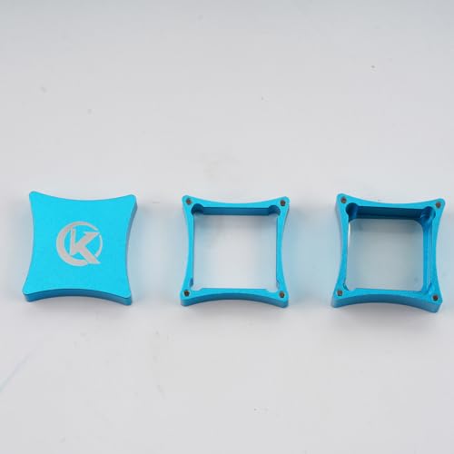 KONLLEN Magnetic Pool Chalk Holder Aluminum Alloy Belt Clip | Portable design, durable metal construction, quick access,metal cue chalk case for pool, snooker and carom - color: Blue-2