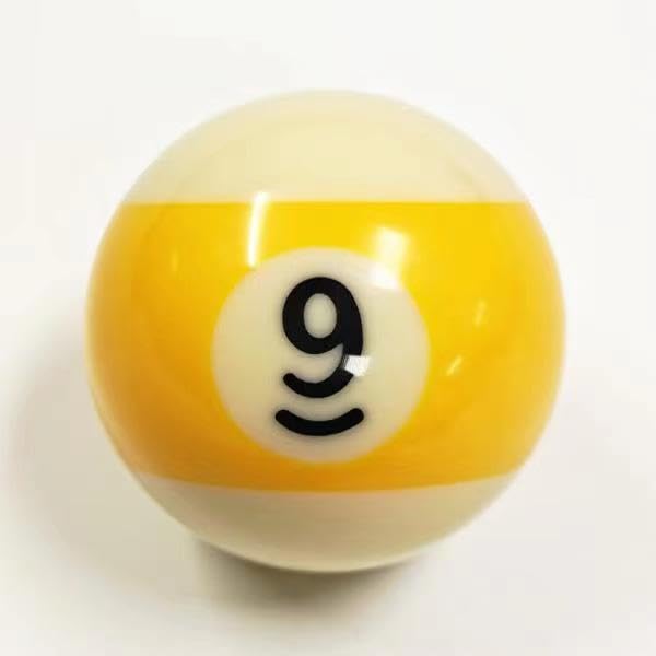 Replacement Pool Ball，Replacement Eight Ball, 2-1/4" Regulation Size Billiard, Regulation Weight，15 Object Balls - color: 9