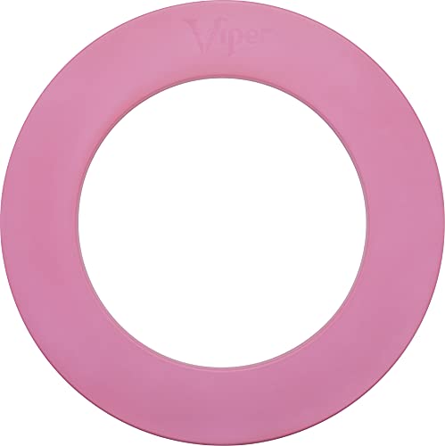 Viper by GLD Products Guardian Dartboard Surround Sisal/Bristle Steel-Tip Dartboard Wall Protector, Black, for 17.75” Steel tip Dart Board - color: Pink