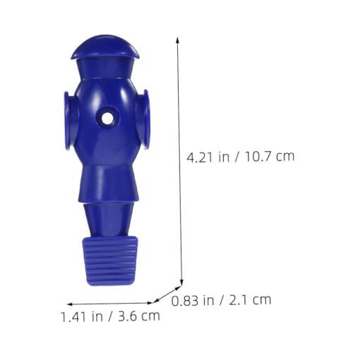4Pcs Table Soccer Figures Foosball Replacement Players PP Resin Football Men Statues for Standard Rods Navy and Cyan