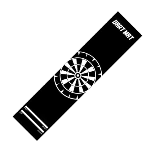 Dart Rug | Non-Slip Portable Floor Protection with Throw Line - Dart Oche Mat - for Recreation Center Sports Club Basement Entertainment Area Garage Dormitory - size: E