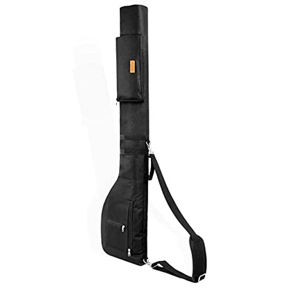 AKOZLIN Portable Golf Club Carry Bag, Foldable Small Golf Bag Holds 8-10 Clubs, Lightweight Sunday Golf Bag with Shoulder Strap for Men Women Kids Black