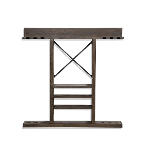 Empire USA Nixon Billiards - Hunter Wall Rack for Hunter Table - (Brushed Walnut) - color: Brushed Walnut
