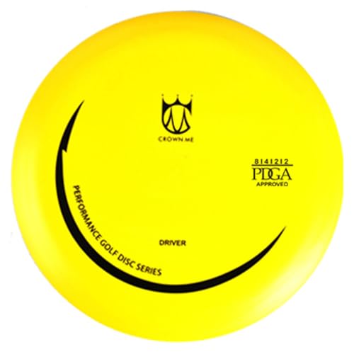 CROWN ME Disc Golf Set with 6 Discs and Starter Disc Golf Bag – Fairway Driver, Mid-Range, Putter Disc - color: Black