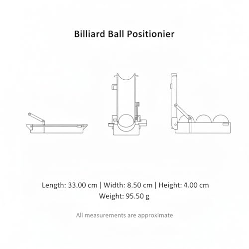 Billiard Ball Positioner, PLA Plastic Alignment Tool for Practice Drills and Shot Setup on Pool Tables (1 PC)