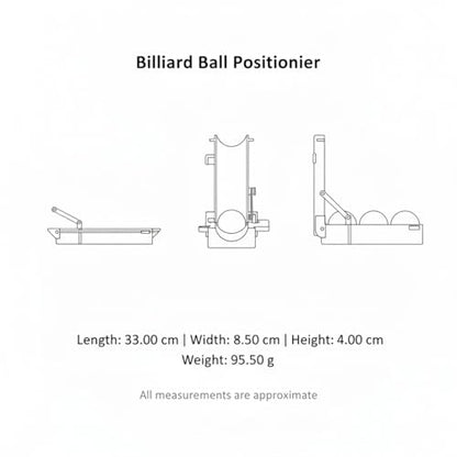 Billiard Ball Positioner, PLA Plastic Alignment Tool for Practice Drills and Shot Setup on Pool Tables (1 PC)