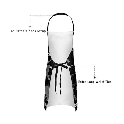Manfei Ball Sports Kids Kitchen Apron - color: Black Gray