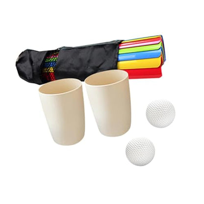 10 Pieces Pipeline Group Games Outdoor Teamwork Relay Activity PVC Construction with Golf Balls and Storage Pouch Suitable for Sports Day Children Gym, L 5.5cm Width