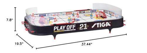 Stiga Tabletop Ice Hockey Game Play Off 21 Sweden-Canada,Black/White,96 x 50 cm | Tabletop
