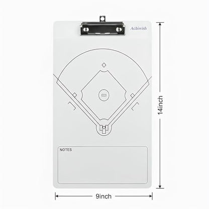 Premium Clipboard for Coaches, Durable Dry Erase WhiteBoard, Simplicity Sharpens Focus, Tactical Coaching Clip Boards, Sporting Goods Clipboards(Baseball) - style: Baseball