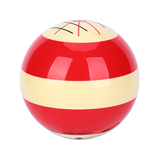 Champion 2-1/4" Billiard Practice Training Pool Cue Ball - color: Red and white