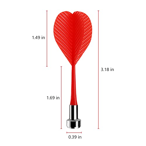 Accmor Magnetic Darts, Magnetic Darts Replacement for Magnetic Dartboard - color: 36 Pack-Red, White, Black, Blue, Yellow, Green