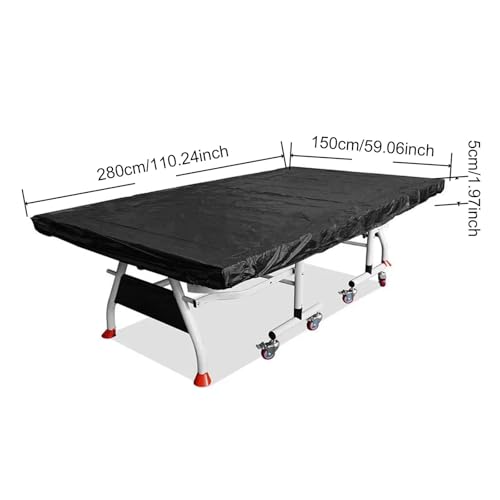 Table Tennis Cover Oxford Cloth Waterproof Premium Heavy Duty Windproof 280x150cm Pingpong Table Protector for Park Patio
