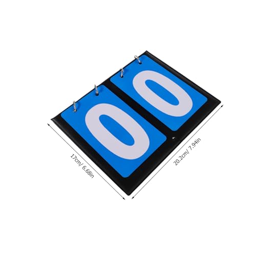 Happyyami 2pcs Portable Dual-Sided Flip Scoreboard for Basketball Games with Quick Flip Mechanism Lightweight Tabletop Score Keeper for Sports Matches Use Design Enhances Visibility and