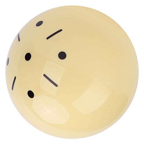 CHICIRIS Resin Cue Ball, High Gloss Training Billiard Ball with Standard Lines and Dots for British Snooker Practice, Enhanced Control and - size: US Style 57.2MM