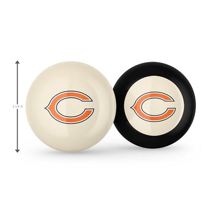 Imperial NFL Logo Cue Ball & 8 Ball Combo Set - color: Chicago Bears, White