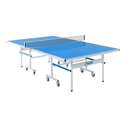 STIGA Outdoor Table Tennis Table – All-Weather Waterproof Aluminum Ping Pong Table with Net & Post, QuickPlay Assembly, 108" L x 60" W x 30" H - style: XTR