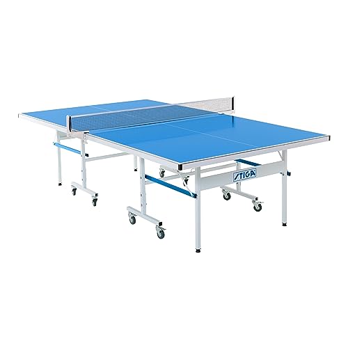 STIGA Outdoor Table Tennis Table – All-Weather Waterproof Aluminum Ping Pong Table with Net & Post, QuickPlay Assembly, 108" L x 60" W x 30" H - style: XTR