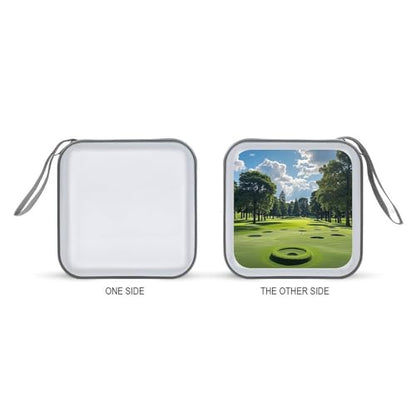 Golf Course CD Case 40 Discs Heavy Duty Bag Binder Storage Booklet Album Portable DVD CD Case Holder for Car Sturdy Hard Plastic Disc Cases for Home Office Travel