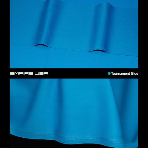 Empire USA - Billiard Worsted Speed Cloth（Felt） 7/8/9 FT - color: Tournament Blue, size: 8ft