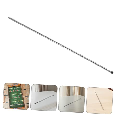 2pcs Foosball Table Rods Replacement: Heavy Duty Table Soccer Pole with Safety Caps - Foosball Machine Rods for Kids and Adults