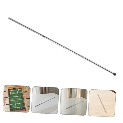 2pcs Foosball Table Rods Replacement: Heavy Duty Table Soccer Pole with Safety Caps - Foosball Machine Rods for Kids and Adults