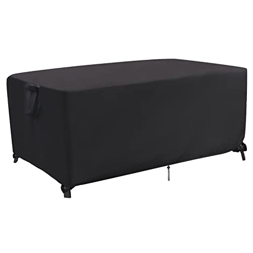 Outdoor Dining Table Cover, 64 Inch Rectangle Patio Dining Table Cover, Waterproof Outside Tables Covers Furniture Covers - 64 X 38 X 28 Inch - size: 64" L x 38" W x 28" H