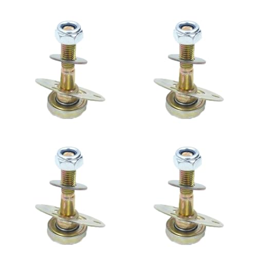 Acxico 4Pcs Rocking Chair Bearing Connecting Piece Rocking Chair Bearing Screws Kits Furniture Connecting Fittings, Metal