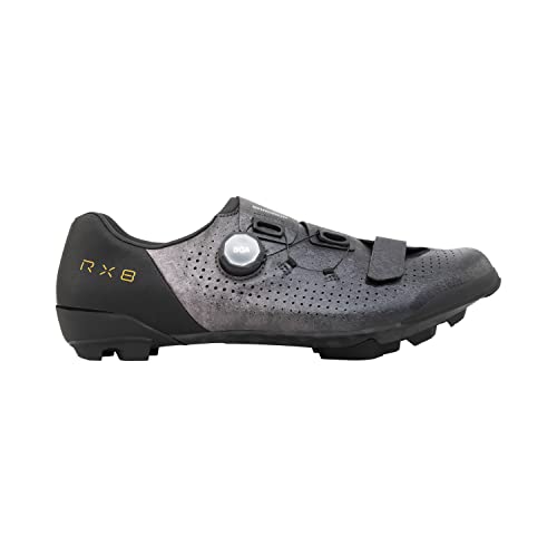 SHIMANO SH-RX801 Men’s Ultralight High Performance Gravel Racing Shoe - color: Black, size: 7