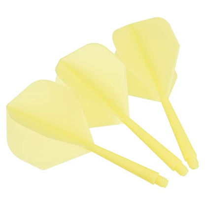 PATIKIL Integrated Dart Shaft & Flights, Pack Lightweight Dart Flight Set - color: Yellow