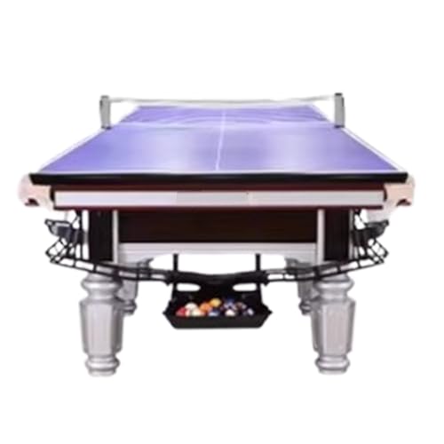 Heavy Duty Pool Table, High-Density Billiard Table with Anti-Slip Legs for Home Game Room & Bar - color: O