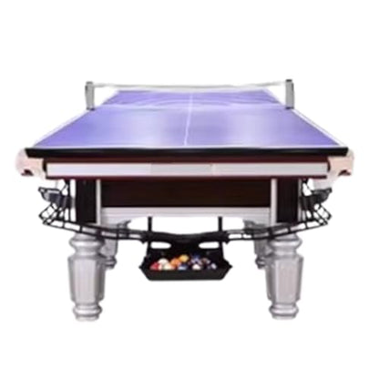 Heavy Duty Pool Table, High-Density Billiard Table with Anti-Slip Legs for Home Game Room & Bar - color: O